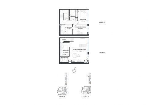 Floor plan for 3 beds, 2 baths, 1332 sqft